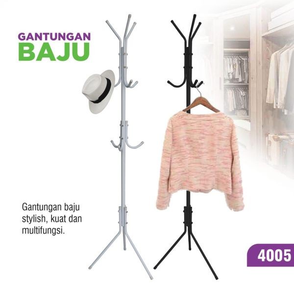 GANTUNGAN BAJU TAS TOPI GSF / STANDING STAND HANGER GSF / GANTUNGAN BAJU TAS TOPI BERDIRI GSF G-4005