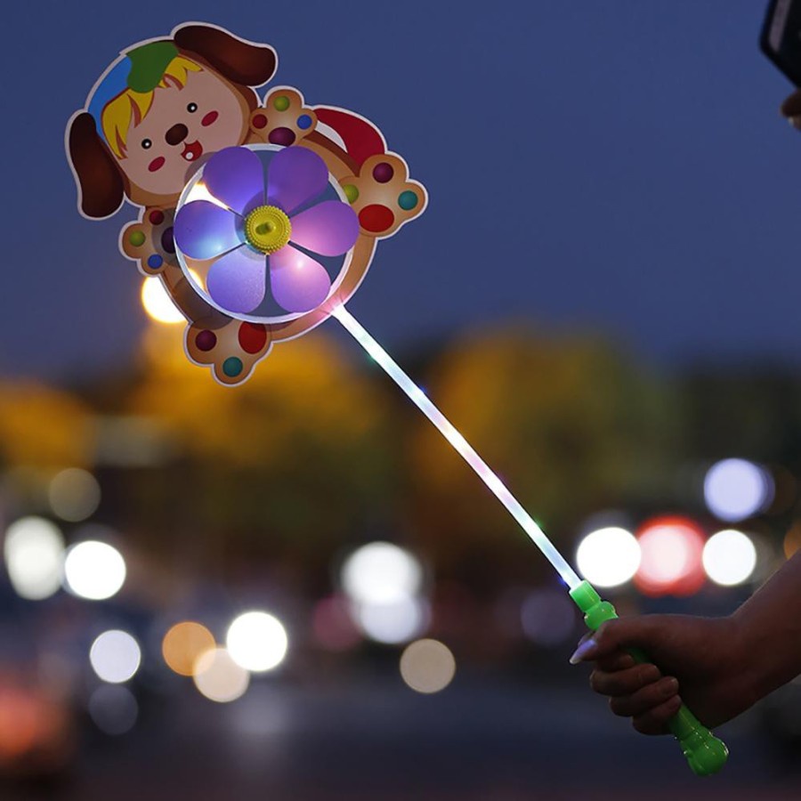 MAINAN KINCIR LED spinner balon led kincir angin lampu kedap kedip kelap kelip mainan pesta anak warna warni