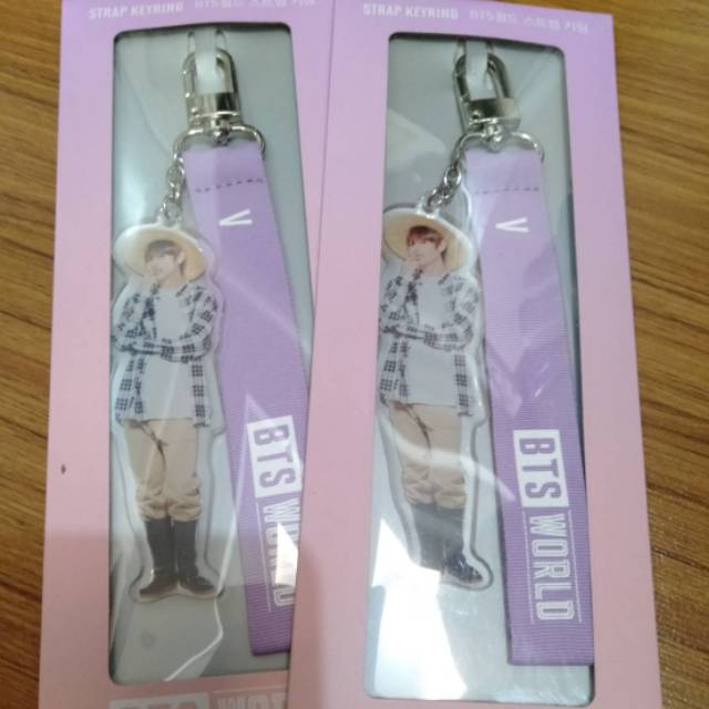 Official BTS World strap keyring