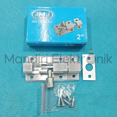 Slot Pintu Grendel Pintu Aluminium 2&quot; merk JMJ