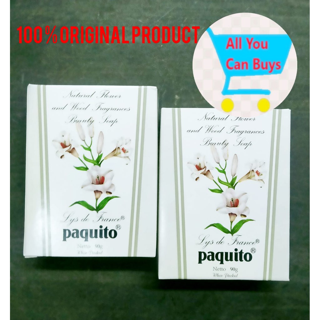 SABUN PAQUITO LYS DE FRANCE 90 gr- Sabun Jadul PAQUITO NATURAL FLOWER & WOOD FRAGRANCES