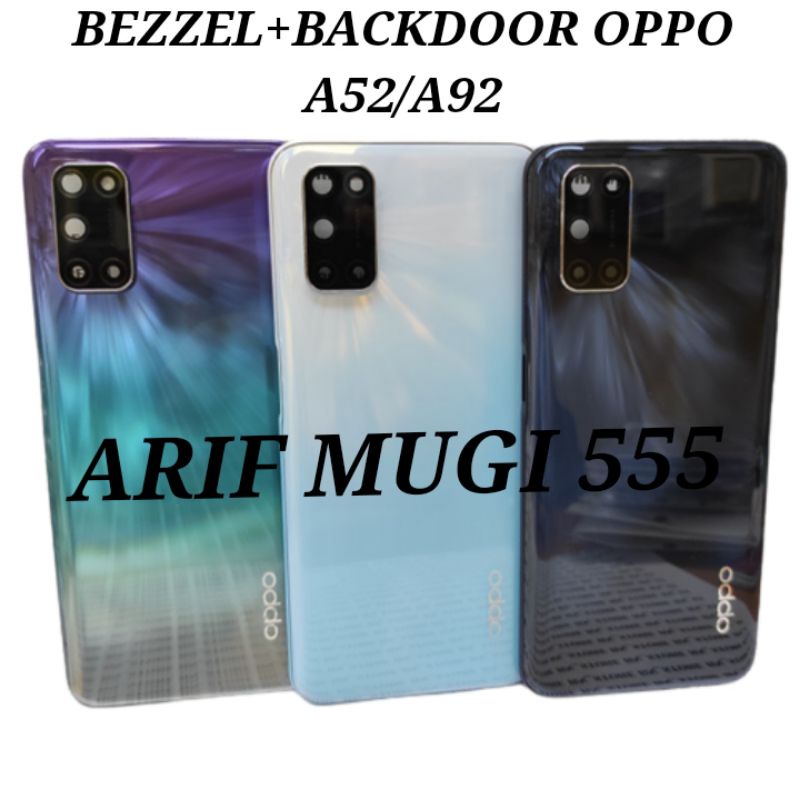 KESING CASING HOUSING FULLSET BEZZEL BAZZEL BACKDOOR OPPO A52 A92 ORIGINAL