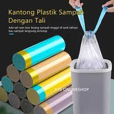 PLASTIK SAMPAH + TALI|KANTONG SAMPAH ROLL - 45 X 50CM