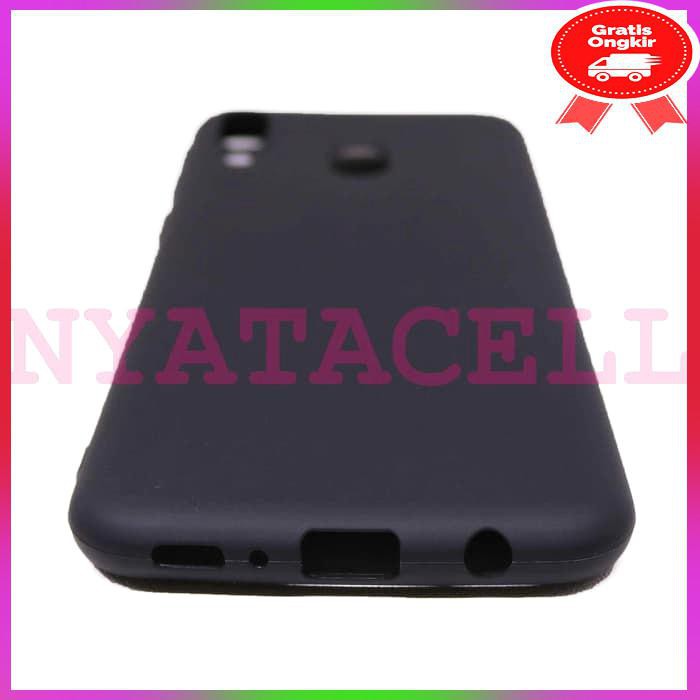 CASE MATTE SAMSUNG GALAXY M20 SOFT BLACK ANTI MINYAK SOFTCASE ACC HP