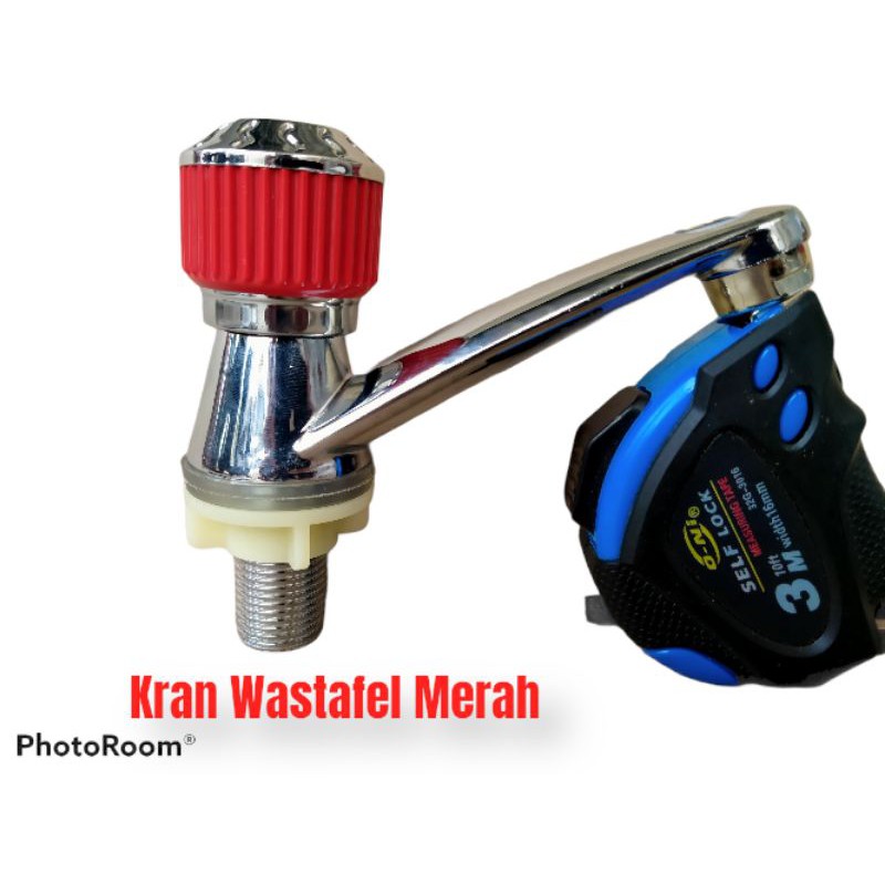 Jual Kran Wastafel Warna Merah
