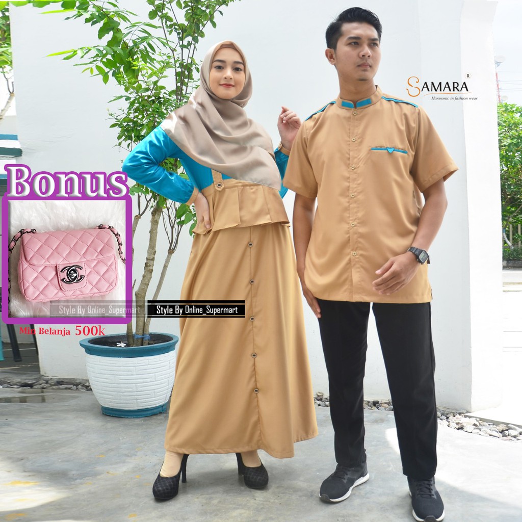 Baju Muslim Couple Baju Koko Pasangan