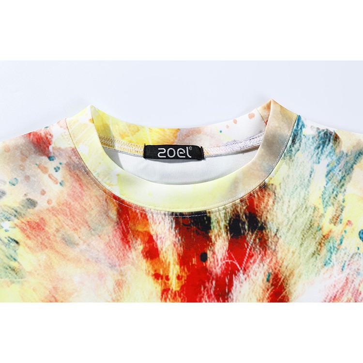 ITS-49 premium full print sweater kaos fullprint colorfull cat import