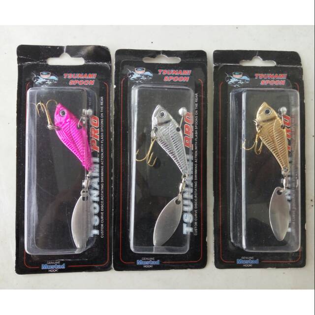 UMPAN PANCING LURE CASTING GABUS METAL VIBRAX SINGLE BLADE