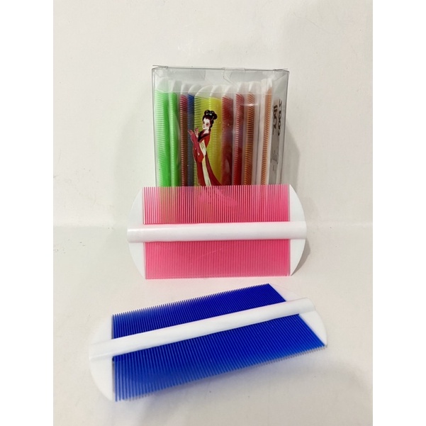 isi 12 PCS SRIT KUTU PLASTIK Premium / sisir kutu plastik kokoh / Sisir SERIT PLASTIK