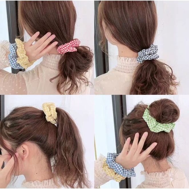 Ikat Rambut Model Gadis Eropa Scrunchie Hair Accessories J135