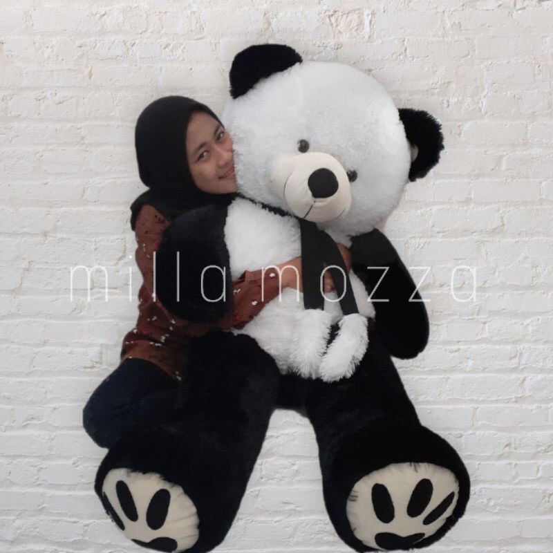 BONEKA BERUANG TEDDY BEAR 1.1METER TELAPAK PREMIUM TELAPAK SYAL SNI ( Standar Nasional Indonesia )