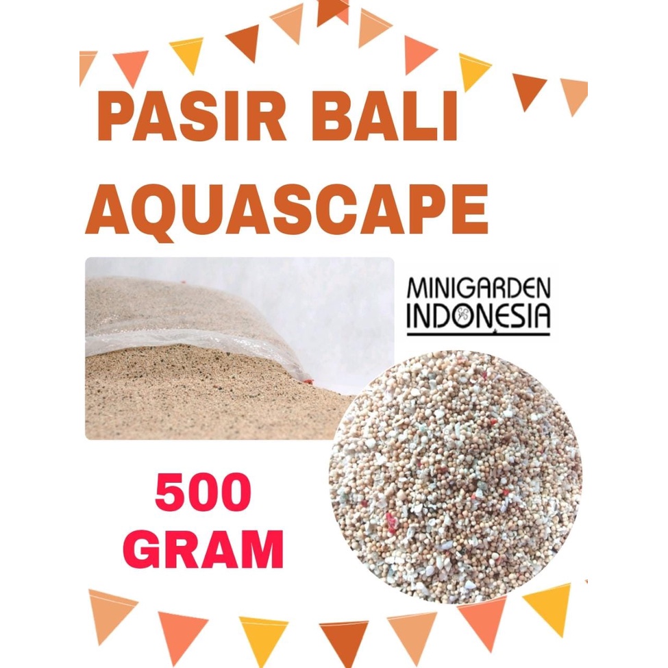 PASIR BALI ECER 500 GRAM media dasar aquarium aquascape pasir putih pantai