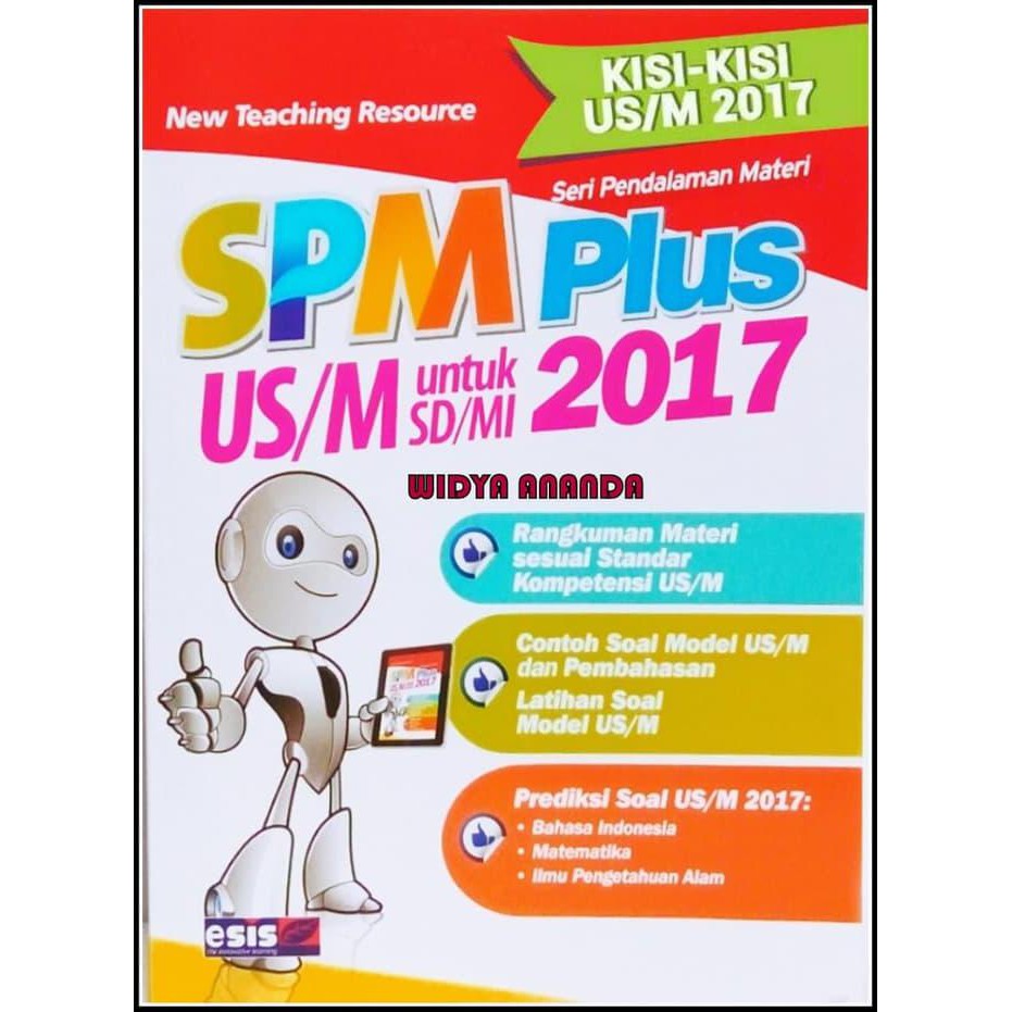 Buku Sekolah - Best Seller Spm Plus Us/M Kisi-Kisi Sd/Mi 2017+Kunci Jawaban - Esis