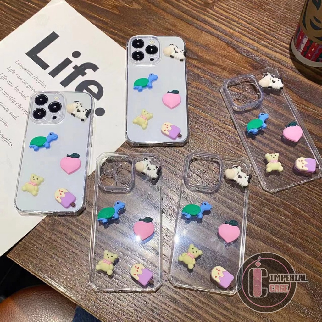 Y022 CLEAR CASE SOFTCASE CLEAR JELLY KARAKTER 3D CUTE OPPO A1K A54 A74 A93 A31 A8 A3S A5S F9 A12 A11