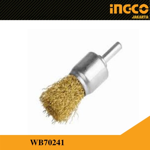 Sikat Kawat Dremel (Bor 1&quot;) Kuningan Wire Cup Brush Mini INGCO WB70241