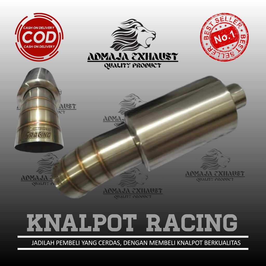 KNALPOT MOBIL RACING STAINLESS (JS RACING POLOS) SUARA BASS BULAT, KERING, GAHAR, CEMPRENG