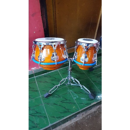 Kendang Ketipung Dangdut Ring V8 V6  Plus Stand