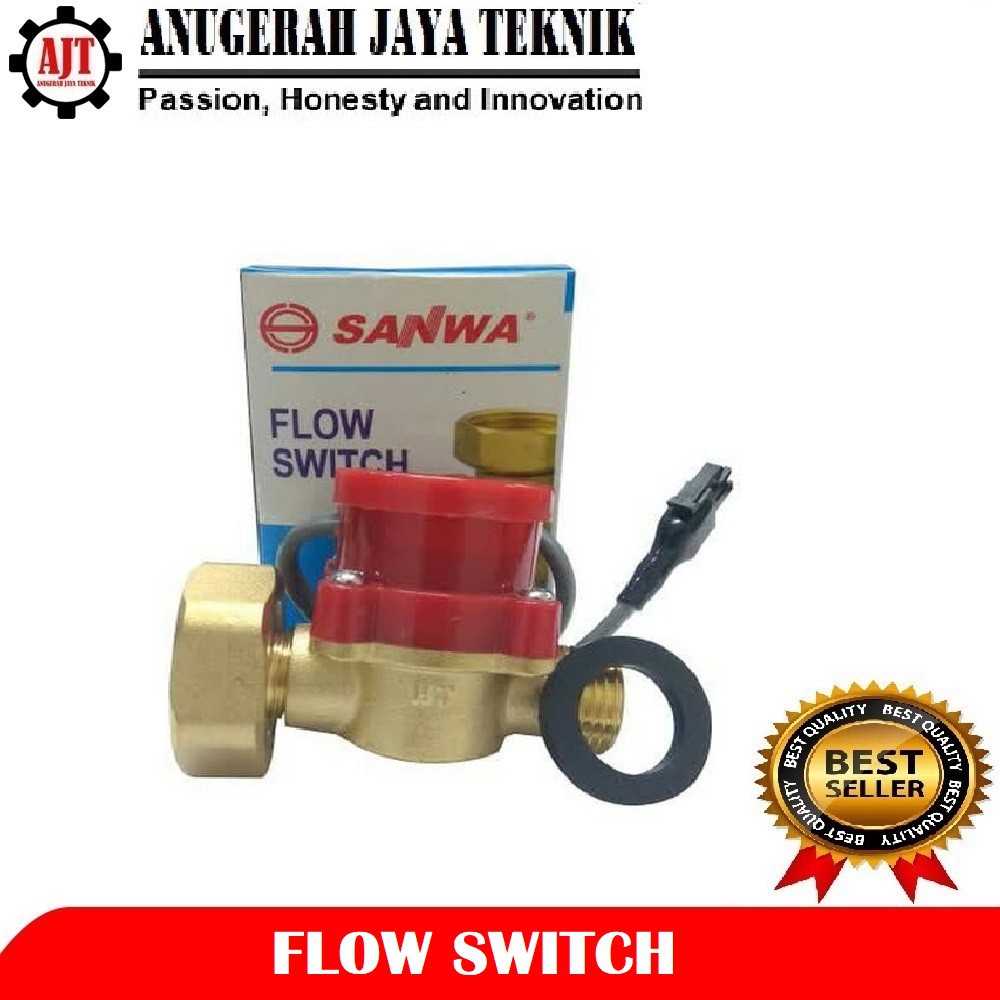 Water Flow Switch / Brass Switch Control SANWA (1 x 1/2 atau 1 x 3/4)