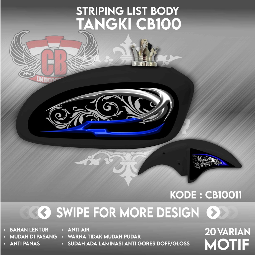 Striping CB 100 Sticker Tangki CB Stiker C100 | CB100 | CB10011