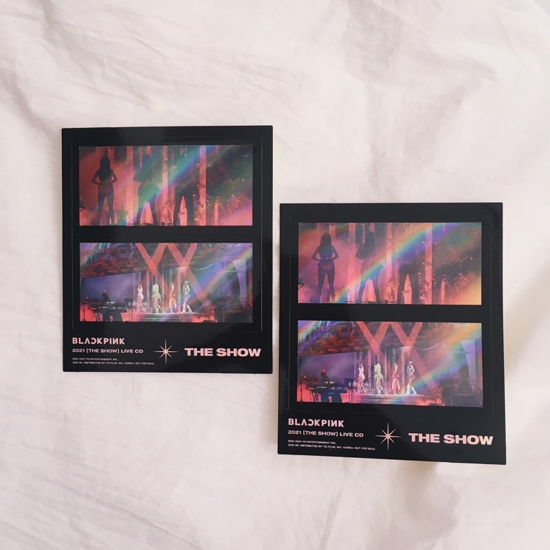 BLACKPINK CD THE SHOW STICKER ALBUM YGSELECT YG JENNIE LISA ROSE JISOO PC PHOTOCARD OFFICIAL