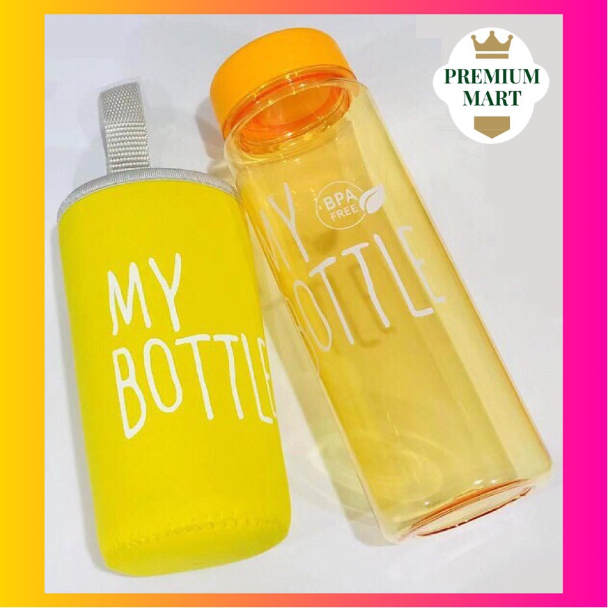 My Bottle Bening Warna + Free Pouch Busa Botol Transparan Warna