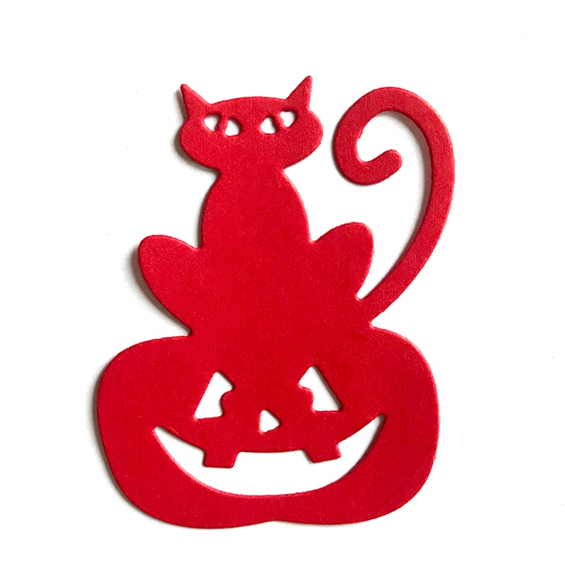 Cetakan Stensil Cutting Dies Motif Labu Halloween Bahan Metal Untuk Scrapbook Craft DIY