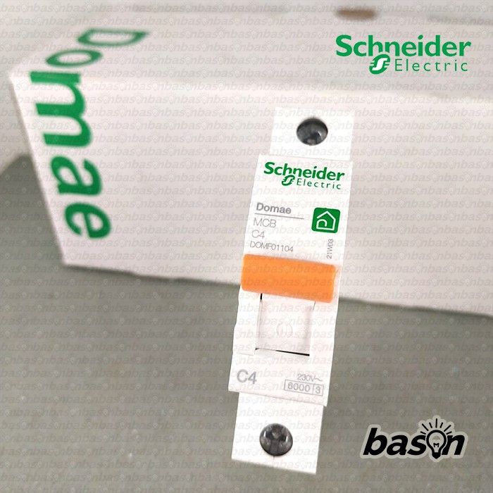 SCHNEIDER MCB Domae 1Phase 4A - circuit breaker / pemutus sikrit