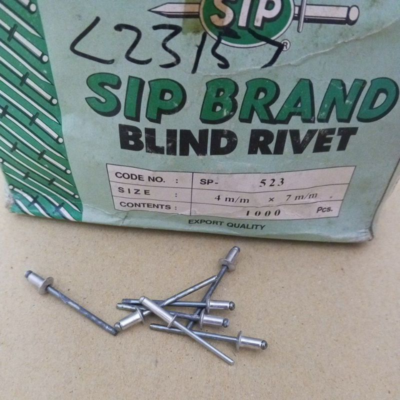 SIP 523 Paku Tembak Ripet Blind Rivet 4 x 7 mm eceran