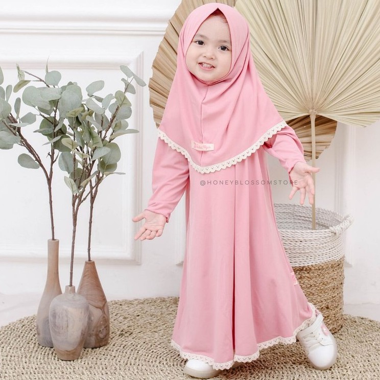 Gamis anak bayi alula set Kids Gamis Anak 1 2 3 4 Tahun by giter's clothing