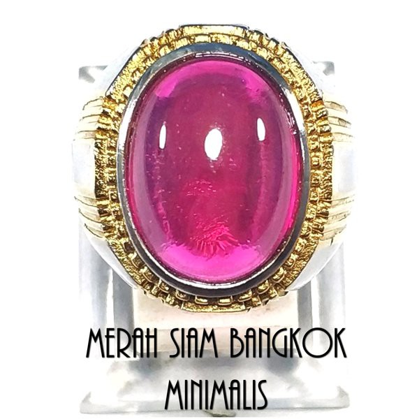 CINCIN BATU AKIK MERAH SIAM BANGKOK MINIMALIS KANTORAN PUNYA