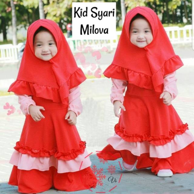 XC - Maxi Milova Kids / Maxi Anak / Gamis Anak / Maxi Anak Cantik / Gamis Anak Cewek