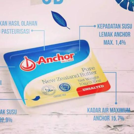 

TERLARIS UNSALTED BUTTER ANCHOR 7 GRAM UB ANCHOR FREE FOOD CONTAINER MENTEGA TAWAR LEMAK TAMBAHAN MP