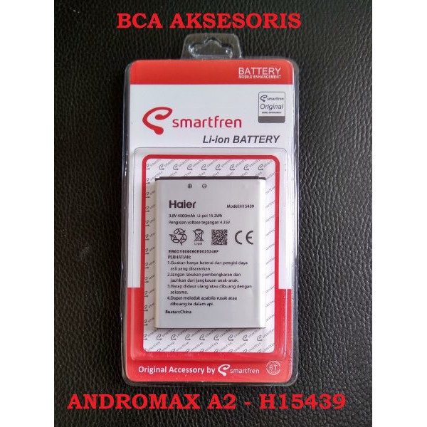 unix BATERAI SMARTFREN ANDROMAX A2  - BATRE BATTERY A2 - H15439 ORIGINAL