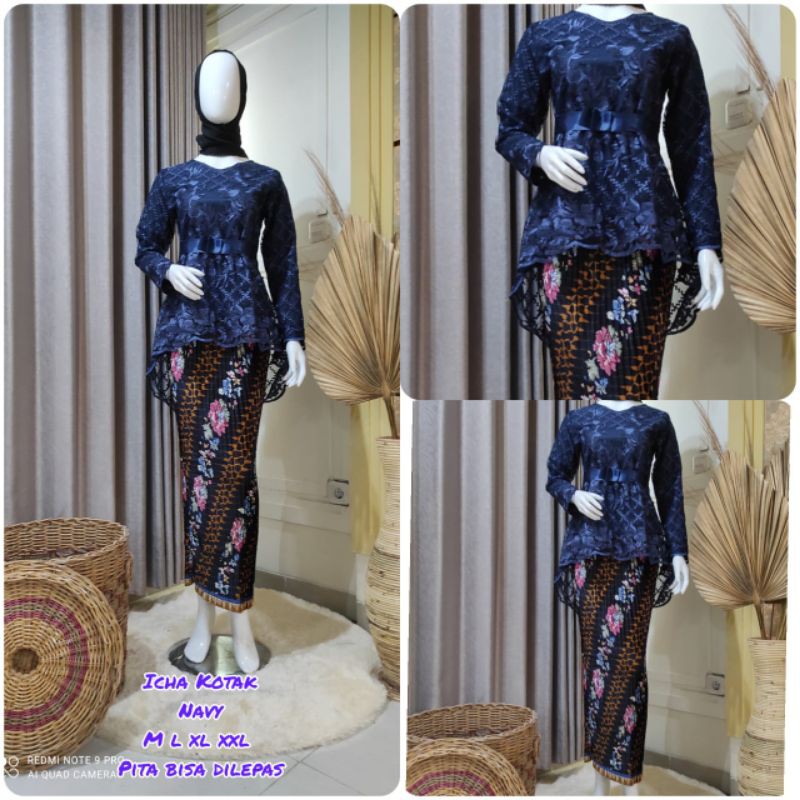 Kebaya Tile Ica Pinguin / Kebaya tile Aurora / Kebaya Brukat Murah-3