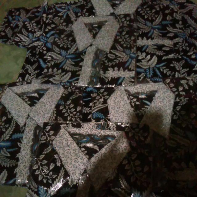 Kemeja Batik Pria Motif Blarak Biru