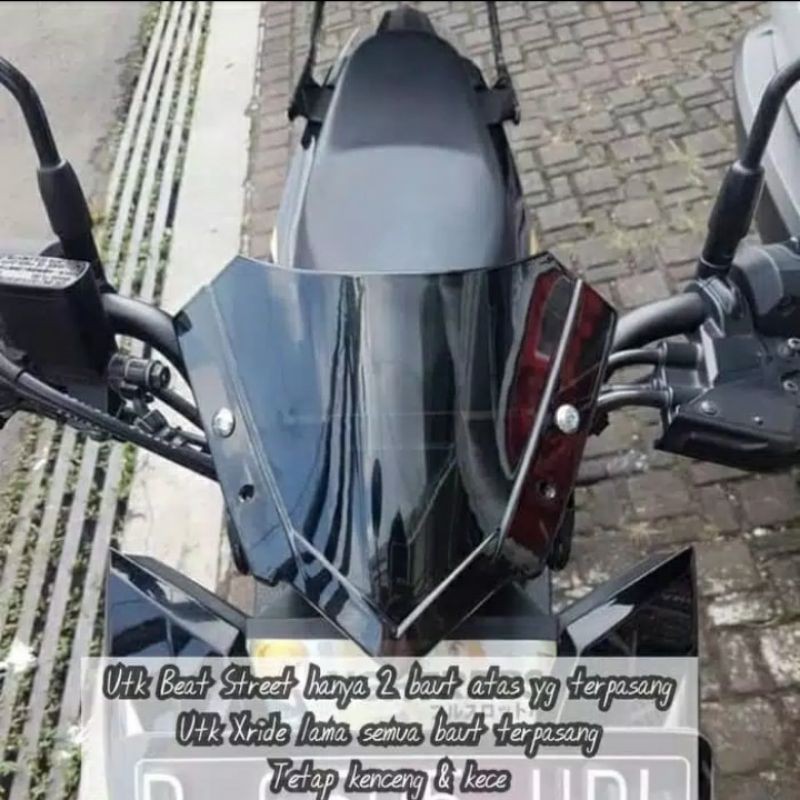 Windshield Visor Honda X Ride Honda Beat Street Terbaru