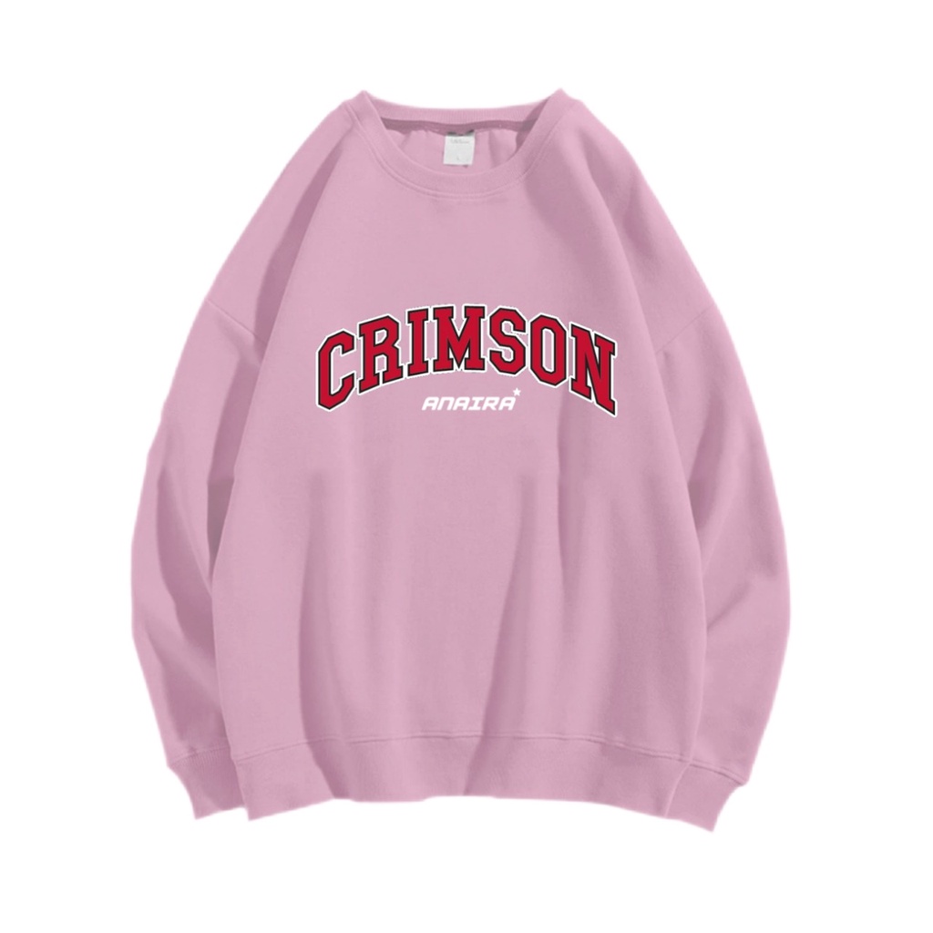 CRIMSON SWEATER CREWNECK Size M-XXL ANAIRA