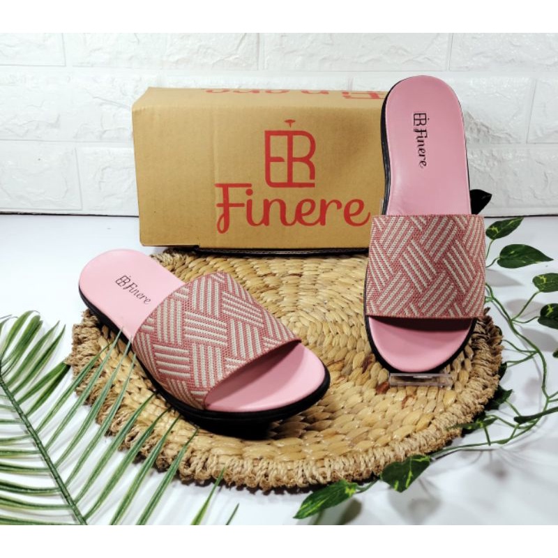 sandal slop wanita rajut import terbaru