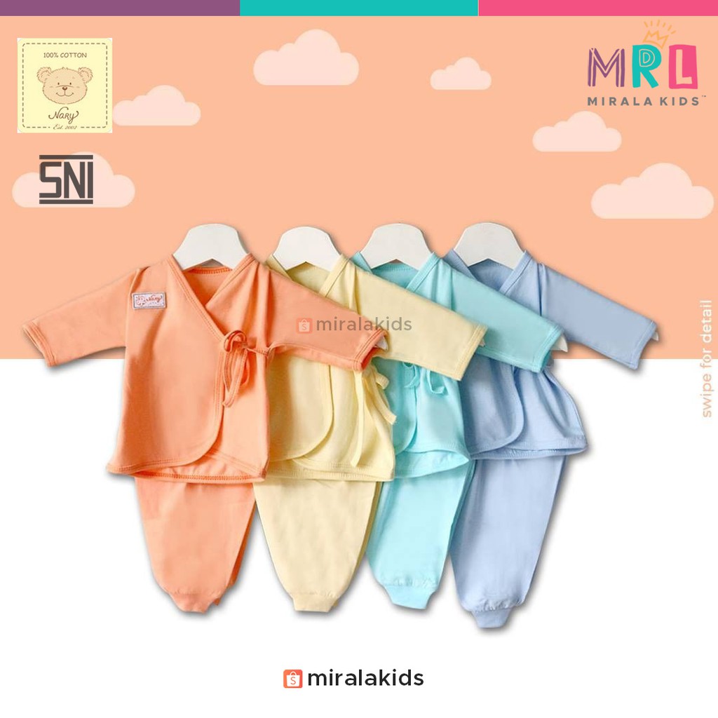 Promo Nary Kimono Bayi dan Celana - Setelan Kimono Lengan Panjang Summer Tone SNI