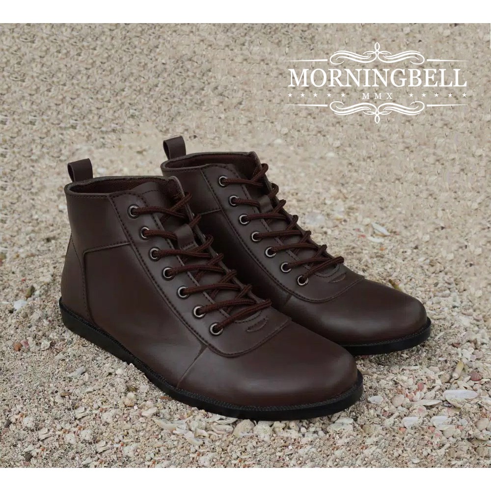 MORNINGBELL - Sepatu Boots Klasik Formal Kerja Kantoran Casual Pria Cowok