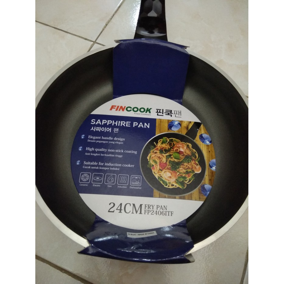 Fincook Frypan Induction Korean Pan / Wajan Induksi Body Tebal 24 cm