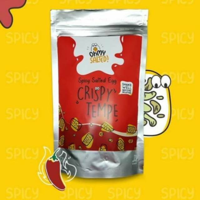 

Spicy crispy tempe salted egg snack Ohmysalted!