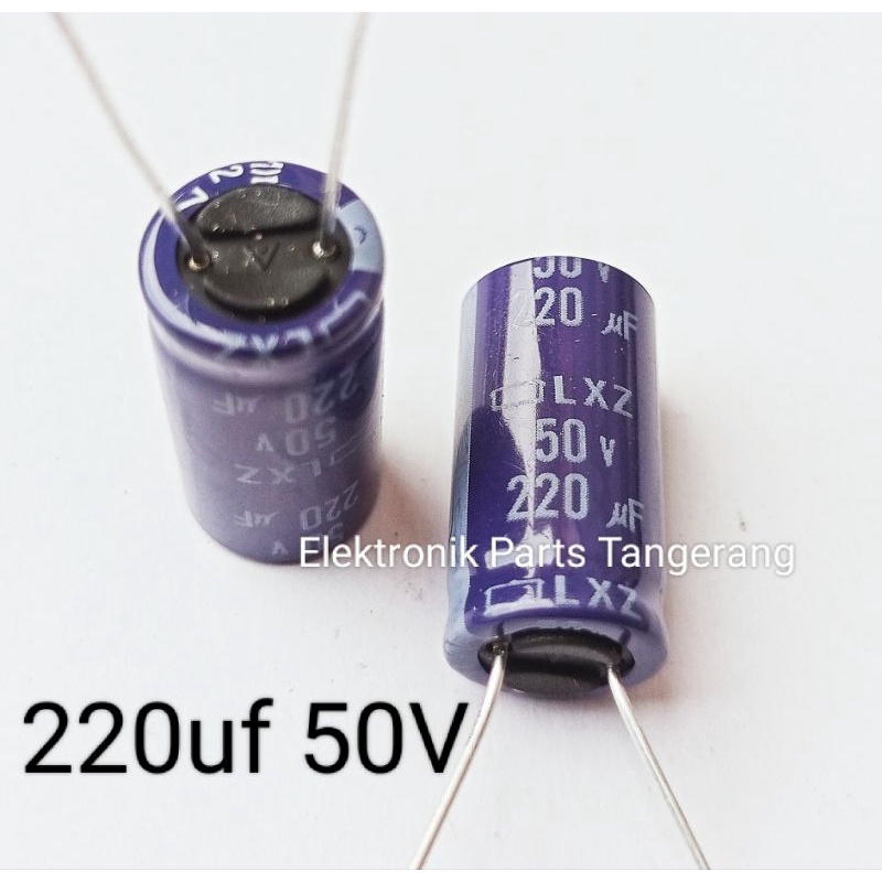 (1 Buah) KAPASITOR ELCO 220UF 50V CAPACITOR ELCO 220UF 50V KAPASITOR ELCO 50V 220UF ELCO 220UF 50VOL