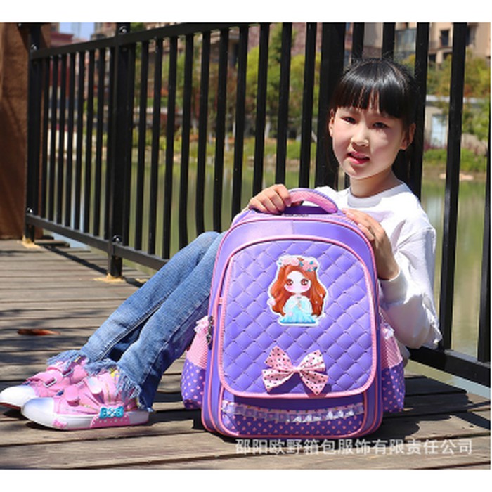 Tas Ransel Anak Perempuan / Tas Sekolah Anak Gaya Putri Kartun Korea