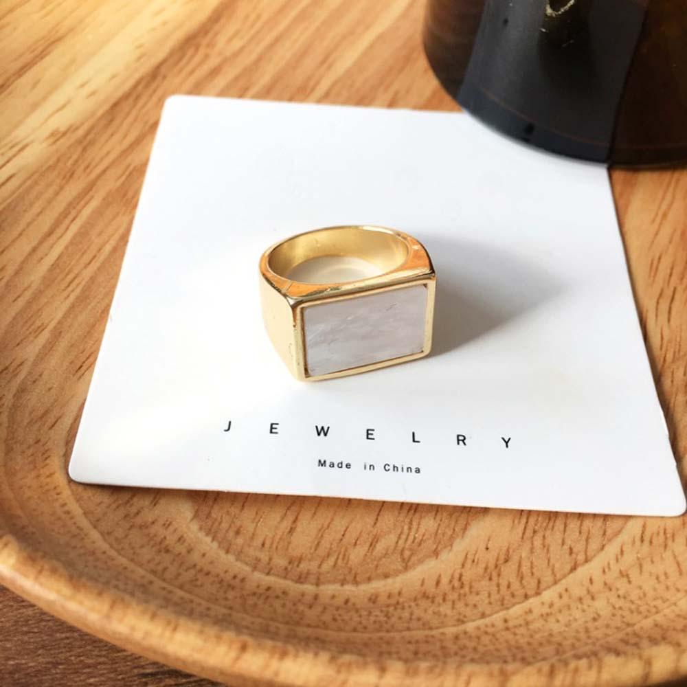 Mxbeauty Cincin Jari Geometris Kepribadian Wanita Retro Sederhana Perhiasan Fashion