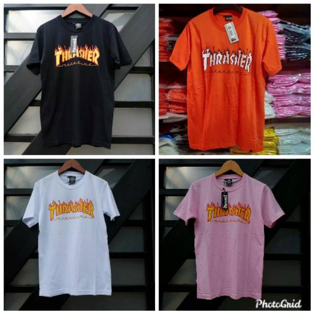  Kaos  distro thrasher baju pria racinghell masa kini t 