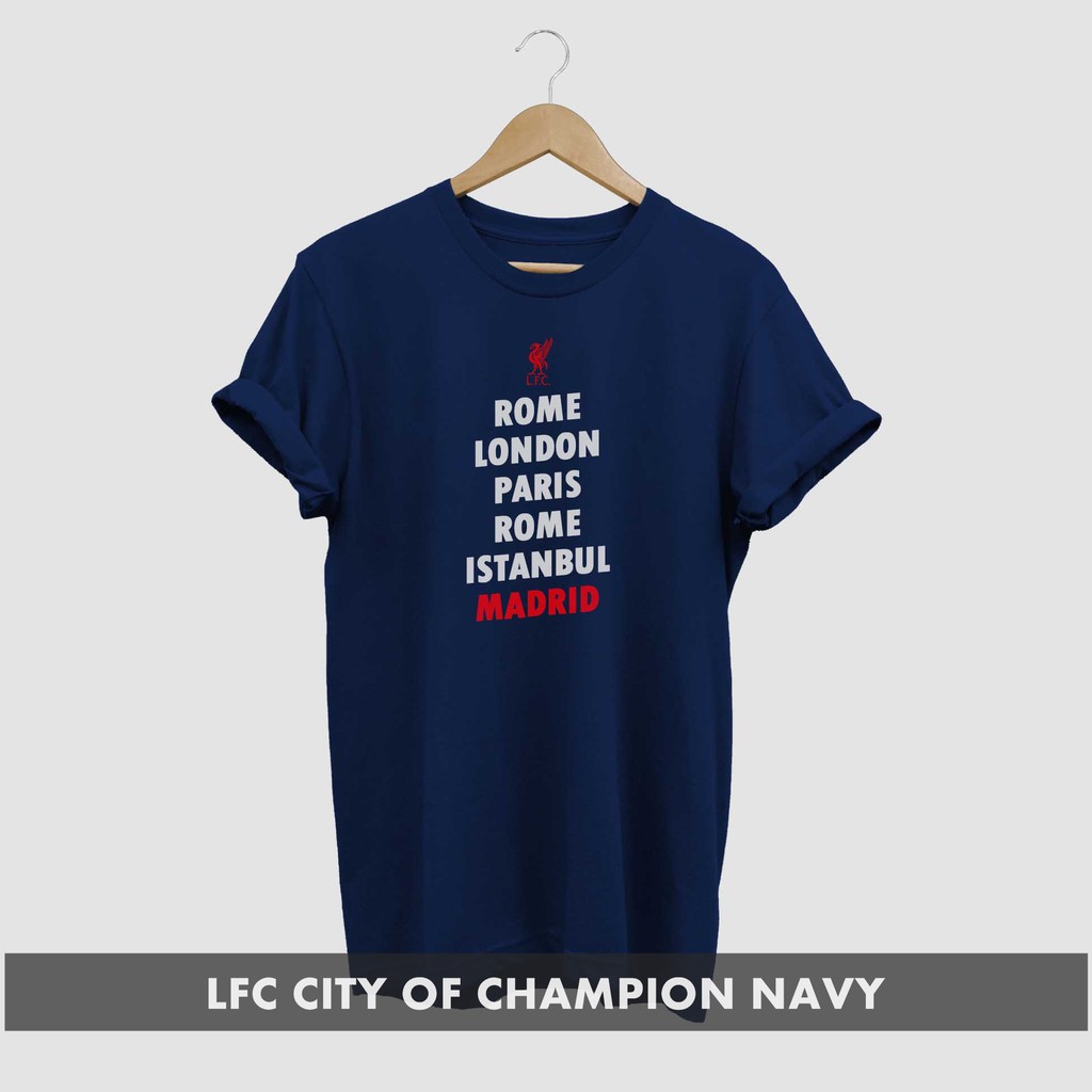 KAOS COWO JUMBO 2XL 3XL 4XL 5XL LIVERPOOL FC CITY OF CHAMPION JUMBO