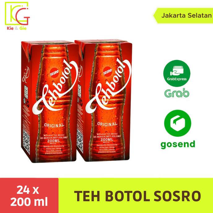 

(BISA COD) Teh botol Kotak Sosro 200 ml 1 dus isi 24 pcs CUCI GUDANG Kode 134