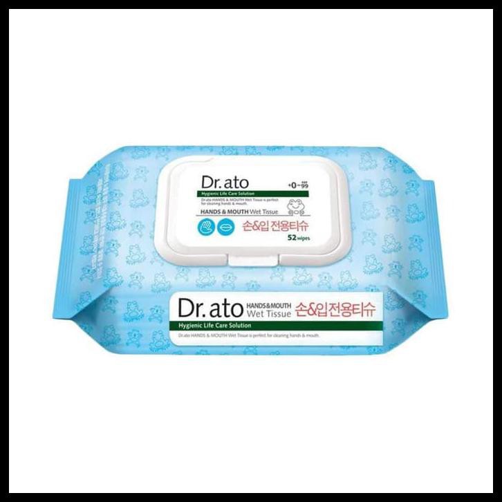 DR. ATO HANDS & MOUTH WET TISSUE (52 LEMBAR)