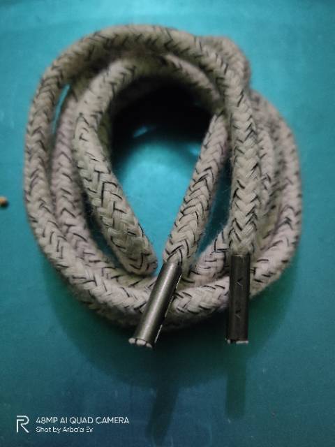Tali Hoodie flat aglets katun premium warna natural unik 7mm